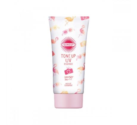 Kose - Suncut Tone Up UV Essence SPF 50+ PA++++ Pink Flamingo