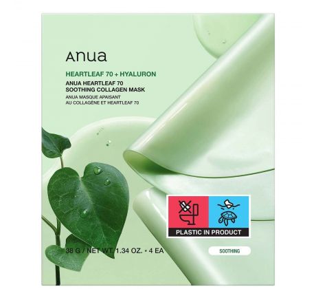 ANUA Hearleaf 70+ Soothing Collagen Mask 38g